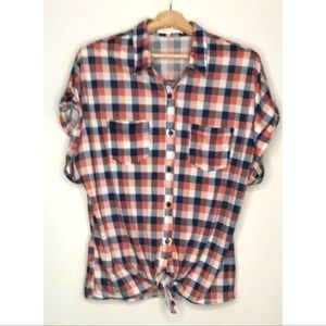 Eden & Olivia XL Plaid Top